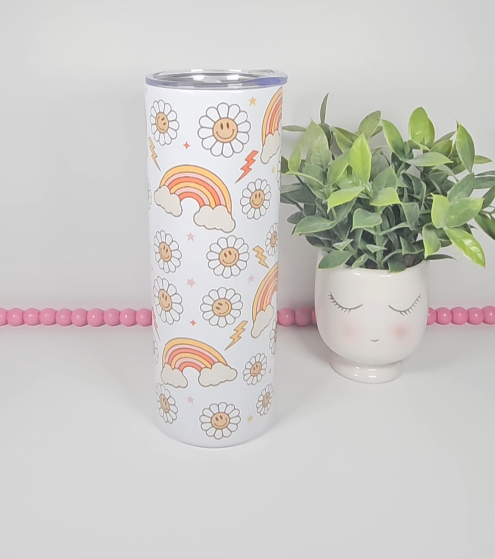 Retro Flower + Rainbow
